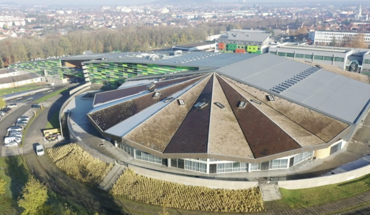 Arena stade couvert drone
