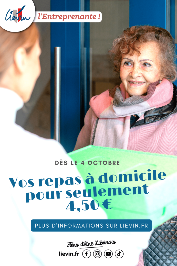 Flyer de promotion pour les repas au prix unique de 4,5€