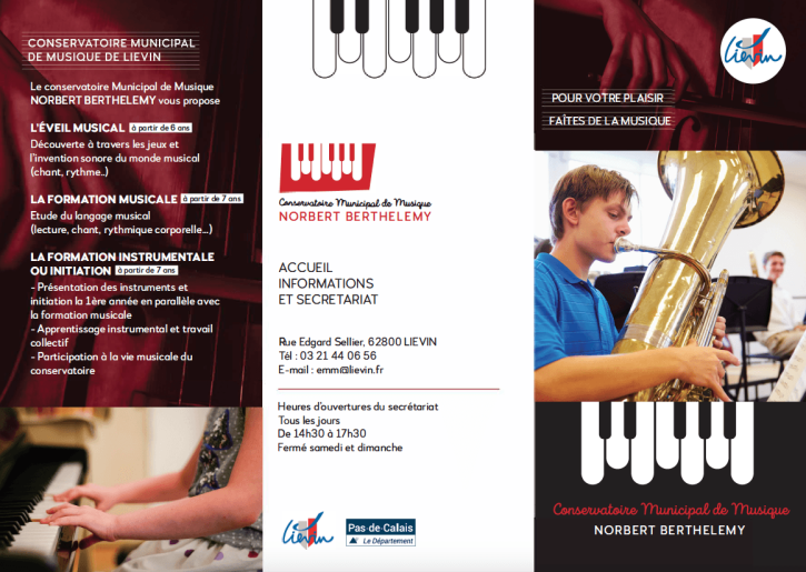 Plaquette Conservatoire Municipal de Musique 1